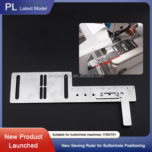 सटीक ब्यूटोहोल स्थिति के लिए पिनसीम नया समायोज्य ब्यूटोहोल गेज-सिलाई शासक - Product Image 2