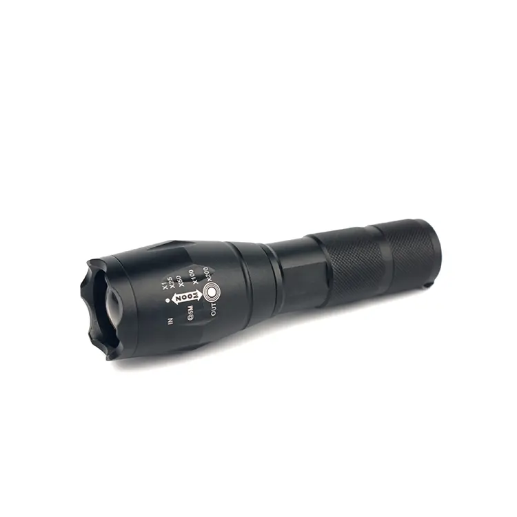 Trockenbatterie-LED-Notfall-Taschenlampe Zoombar Beste taktische Aluminium-Taschenlampe für Camping