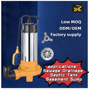 <span class=keywords><strong>Pompe</strong></span> submersible à broyeur pour eaux usées Kaislen 1.8HP V1300C 1.3kW 380L/min, haut débit, en acier inoxydable, pour <span class=keywords><strong>fosse</strong></span> <span class=keywords><strong>septique</strong></span> 220V - Product Image 2