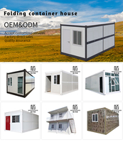 Maison de conteneur préfabriquée modulaire de 20 pieds Maison mobile/bureau en acier extensible portable pour chambre à coucher/boutique Conception de paquet plat