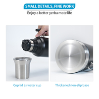 Thermos isotherme à double paroi pour Yerba Maté, ensemble de gourdes et tasses, idéal pour la maison et le bureau