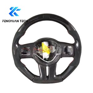 Volante de Coche de Fibra de Carbono Forjado y Cuero para Jeep Grand Cherokee JL Wrangler SRT Trackhawk JK Gladiator WK2 <span class=keywords><strong>4XE</strong></span> <span class=keywords><strong>Compass</strong></span> - Product Image 4