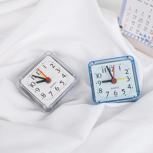 Square Alarm <b>Clock</b> 6mm Thick <b>Battery</b> Operated Electronic <b>Clock</b> For Bedroom Student Use Back To School - Product Image 2