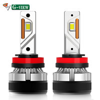 Ampoules de Phares LED G12W H1 H3 H4 H7 H8 H11 6000K 130W, Phare LED HB5 9007 12V Canbus, Ampoules LED H11 pour Auto