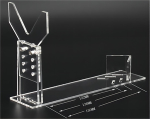 Acrylic <strong>Display</strong> Stand General <strong>Gun</strong> Holder 5 Gears Adjustable Clear Acrylic Short <strong>Gun</strong> Model Showing Rack - Product Image 4