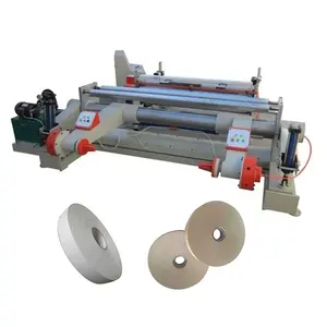 Craft paper core tube edge protection corner producing automatic jumbo paper reels cutting slitting rewinding machine