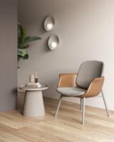Chaise de salle à manger rembourrée en PU SITSTAR GREEN GUARD EN 16139 pour cafétéria, restaurant, bureau, salle de pause, espace de travail professionnel