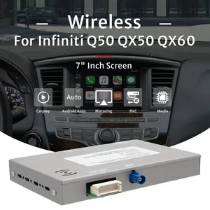 Pour infiniti Q50 QX50 QX60 sans fil CarPlay Android Auto Kit Module d'interface caméra arrière