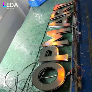 Letreros LEDA personalizados con iluminación LED, letras 3D con canal de luz LED, letras acrílicas para tiendas de bodas - Product Image 4