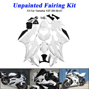 Kit de carénage de carrosserie blanc non peint en ABS Yingsi pour Ya Maha YZF R6 <span class=keywords><strong>2006</strong></span>-2007 Remplacement/réparation avec 1 an de garantie - Product Image 4