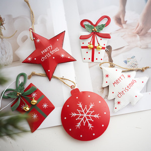 Nuevo Adorno Navideño Escandinavo para Árbol de Navidad, Colgante de Hierro con Forma de Pentagrama, Bolsa de Regalo, Campanas, Estrella, Colgante Festivo - Product Image 2