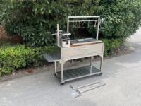 Barbecue au charbon de bois portable Santa Maria Grill argentin avec roues