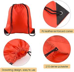 Gran oferta, logotipo personalizado, bolsa impermeable con cordón, escuela, gimnasio, deporte, mochila ligera con cordón - Product Image 3