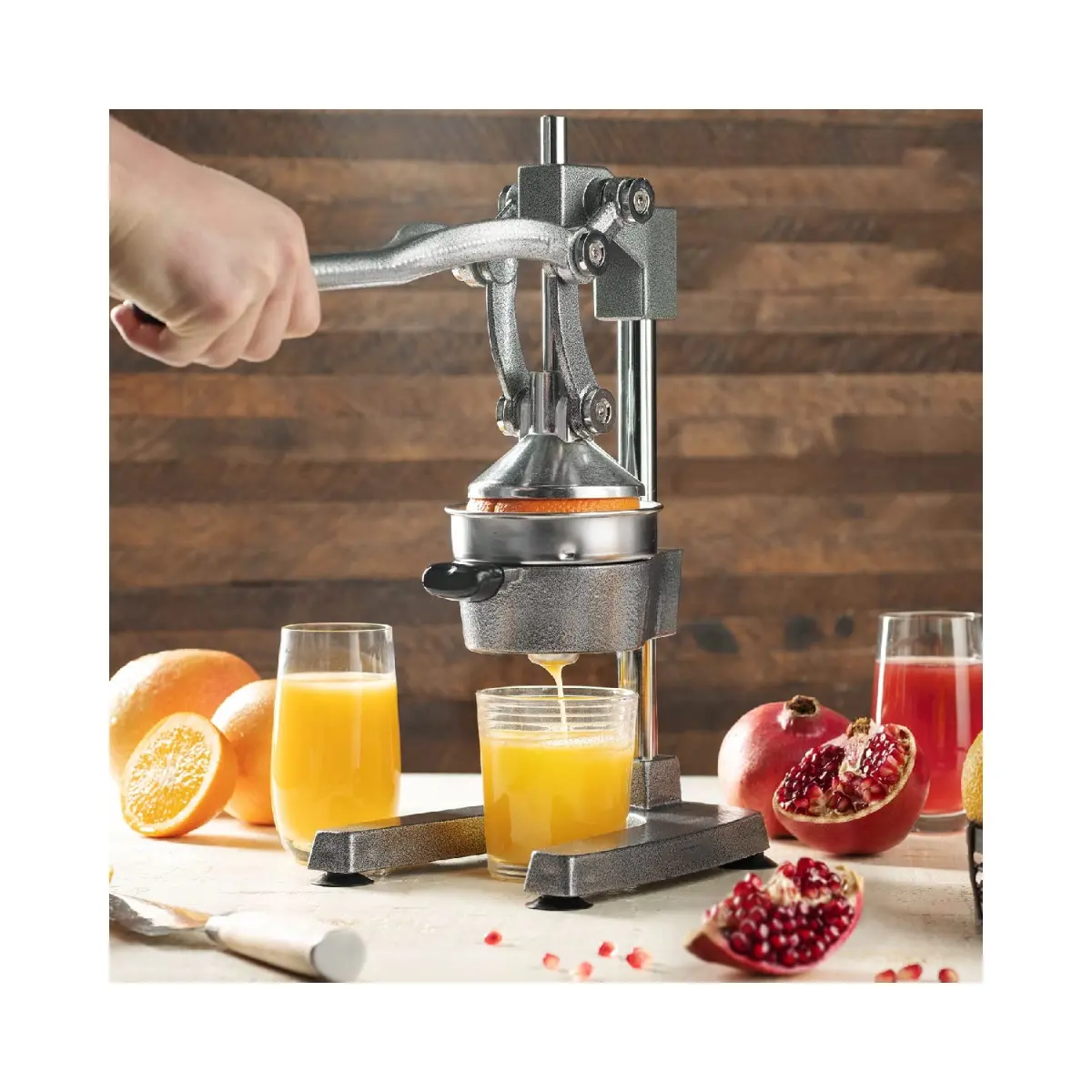 عصارة يدوية متعددة الوظائف، ماكينة صنع عصير الفاكهة والليمون والبرتقال المنزلية