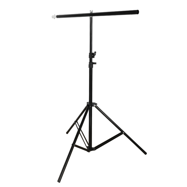 150x200cm T-Shape Portable Background Backdrop Support Stand Kit Tall Adjustable Photo Backdrop Stand with Spring Clamps