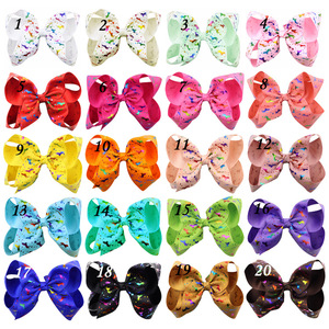 Pita Grosgrain Cetak Foil Emas untuk Bayi Perempuan, 100% Poliester, Lebar 6'' 1-1/2", Ramah Lingkungan, Jepit Rambut Model Buaya untuk Boutique - Product Image 2