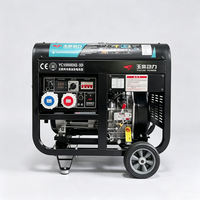 Générateur diesel silencieux de 10 kW, station d'alimentation mobile pour maison, villa, ferme, alimentation temporaire