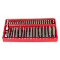 Lot de 40 embouts Torx Crv 1/2 3/8 H12 M12 T55, boîte en fer, offre spéciale