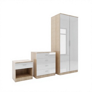 Juego de Dormitorio Moderno de Lujo con Cama King Size y Almacenamiento para Hogar, Oficina, Hotel, Apartamentos, Sala de Estar y Baño - Product Image 3