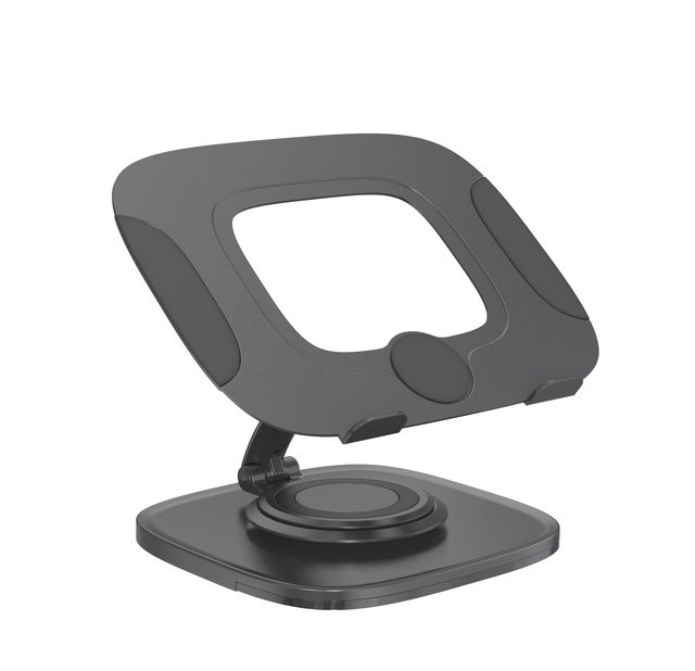 V-mounts Heavy-Duty Aluminium Alloy Adjustable Rotatable Ergonomic Mobile Laptop Table USB Charging Port Foldable Tablets