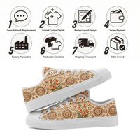 Chaussures en toile bohèmes personnalisables en gros pour usine, impression à la demande, logo OEM ODM, baskets décontractées avec nom personnalisé FN027-26027050-6