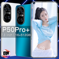 Fabriek Koop P50pro 7.3Inch 16Gb + 512Gb Groothandel Unlock Mobiele Telefoon Voor Nokia Smartphones