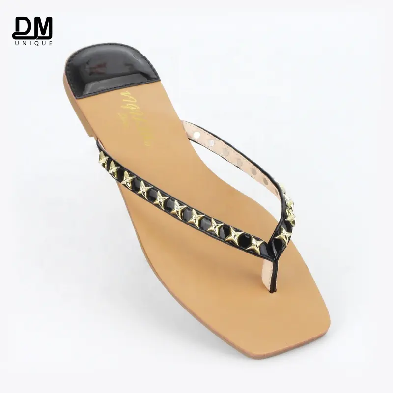 DM The Most Popular Women Beach Sandals Shoes Woman Flip Flops Wholesale