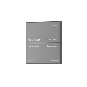 Interruptor Inteligente Zigbee Tuya con Temporizador, Control por Voz y Aplicación, Gris Mate, Vidrio AG, AC110-250V 10A, para el Hogar - Product Image 1