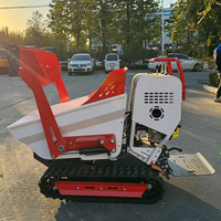 Piste directe d'usine petit hydraulique 0.5t 500Kg Mini jardin Dumper sur chenilles en caoutchouc à vendre
