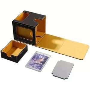Caja Magnética de PU para Cartas con Cierre de Botón para TCG Commander, Bandeja para Dados y Estuche de Exhibición One Touch de 35PT (Alta Calidad) - Product Image 5