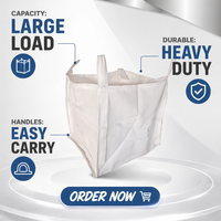 Sac Jumbo PP Réutilisable Anti-Poussière 1000 kg pour Assurance Qualité (FIBC Big Bag)