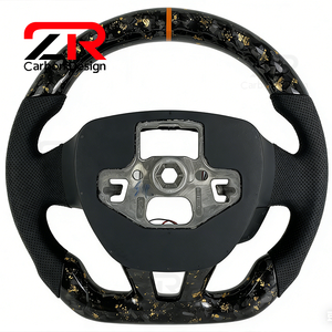 Volant en fibre de carbone forgé LED RPM pour Ford <span class=keywords><strong>Focus</strong></span> MK3 RS <span class=keywords><strong>ST</strong></span> <span class=keywords><strong>ST</strong></span>-<span class=keywords><strong>line</strong></span> MK4 MK2 Hatchback <span class=keywords><strong>2015</strong></span> 2016 2017 2018 - Amélioration - Product Image 5