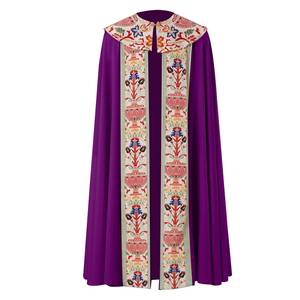 European American Halloween Cos Costume Medieval Arab Tassel Printed Stage Performance Cape - Product Image 4