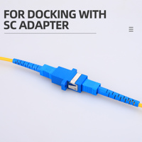 Precio de fábrica: Adaptador de conector de fibra óptica SC/UPC SM con brida, acoplador simple SC-SC APC, brida de fibra, acoplador de fibra
