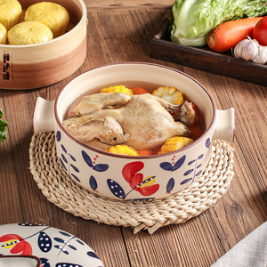 Casserole en céramique <span class=keywords><strong>de</strong></span> style japonais avec grille <span class=keywords><strong>de</strong></span> <span class=keywords><strong>cuisson</strong></span> vapeur, marmite multi-couches et faitout pour usage hôtelier et domestique - Product Image 3