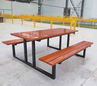 Meubles d'extérieur, tables de pique-nique commerciales pour l'extérieur, tables de pique-nique pour patio et parc, bancs de jardin, sièges d'extérieur pour cour et école