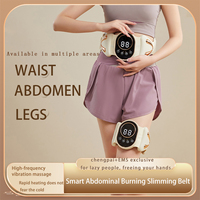 Ceinture de massage vibrante chauffante électrique avec compresse chaude pour soulager les douleurs lombaires, amincir l'abdomen et prendre soin du corps au quotidien