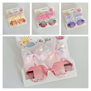 Lunettes <span class=keywords><strong>de</strong></span> <span class=keywords><strong>soleil</strong></span> pour enfants Pince à cheveux pour filles Pince à cheveux florale Accessoires pour cheveux pour filles Lunettes <span class=keywords><strong>de</strong></span> <span class=keywords><strong>soleil</strong></span> pour bébés - Product Image 2