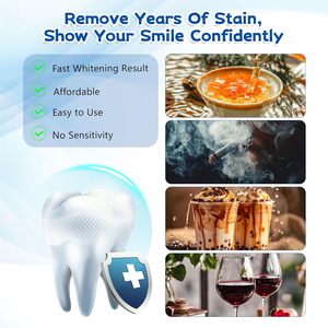 Kit de 12 Jeringas de Gel Blanqueador Dental, Recargas de Gel Blanqueador de 3 ml para Dientes Sensibles, Funciona con Luz LED y Bandeja - Product Image 3