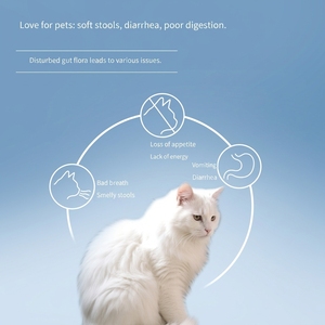 Sachet de poudre de probiotiques sans sucre <span class=keywords><strong>pour</strong></span> animaux de compagnie, 50 milliards d'UFC, <span class=keywords><strong>pour</strong></span> chiens et chats - Soulagement intestinal, action ciblée 24h/24 - Complément alimentaire privé - Product Image 4