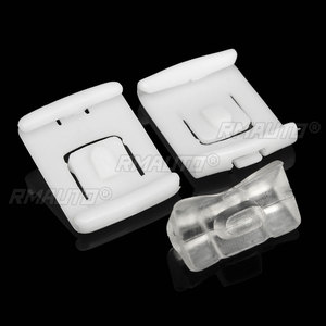 2ชุด6ชิ้นตัวคลิปหัวเข็มขัดคาด C10 435881203A สำหรับ MK2 MK1กอล์ฟ VW MK3 Corrado Scirocco สีขาว - Product Image 2