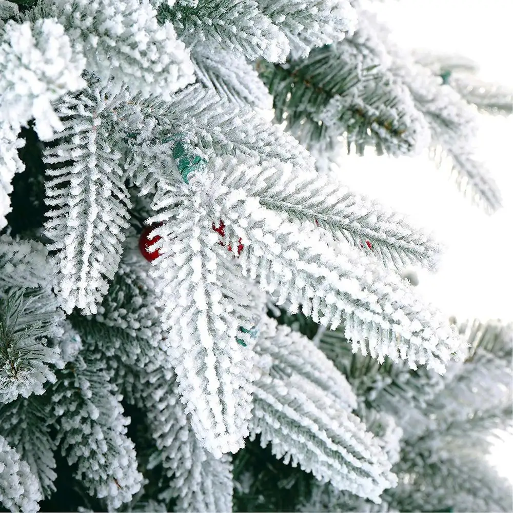 9 лет фабрики искусственный снег рождественская елка 7,5 футов сосна со светодиодной подсветкой