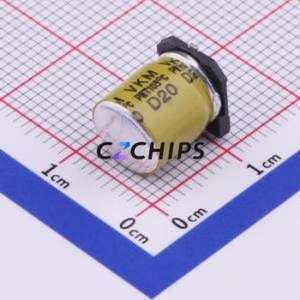 Condensateur électrolytique en aluminium SMD VKMD1001J101MV, SMD, D8xL10mm 100uF 20% 63V 902mA-100kHz - Product Image 2