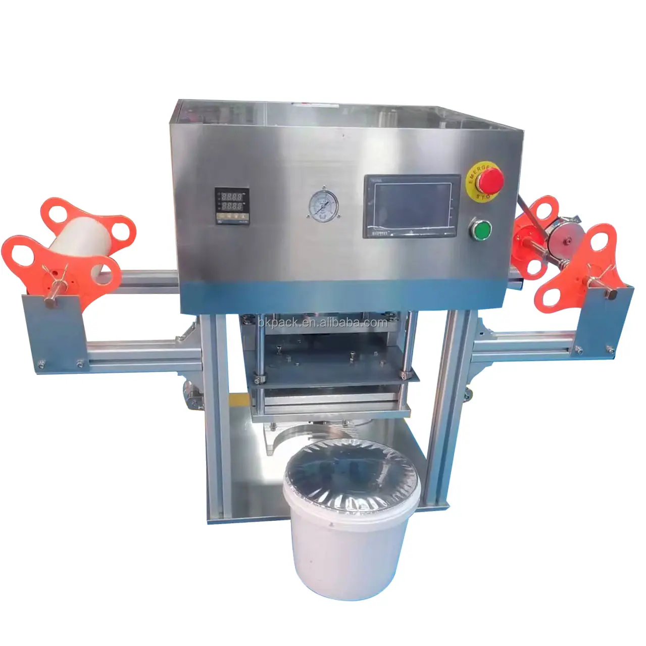 cup sealing machine heat sealing milk tea cup machines Lunch box automatic sealing machine