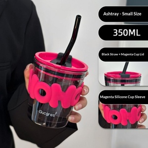 Tazza con Lettere Popolare su <span class=keywords><strong>Internet</strong></span>, Stile Instagram, Tazza per Acqua di Alta Qualità, Tazza da Caffè con Cannuccia, Regalo Souvenir con Logo Stampato, Isolamento Termico - Product Image 6