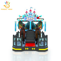 Machine de jeu d'arcade de simulation de course de chevaux sportive à monnayeur Golden Hand Top Speed 2 pour 2 joueurs, écran LCD 55 pouces, 4000W, 220V, en métal