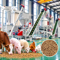 Usine de fabrication d'aliments pour volailles Lima, capacité 1 tonne par heure, moulin à marteaux auto-amorçant pour farine et aliments pour poulets, ligne de production d'aliments pour volailles 1t, fournisseur