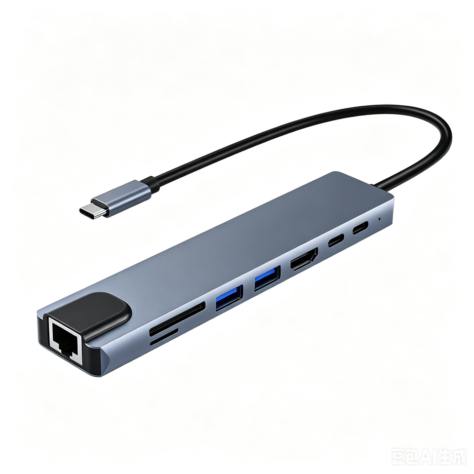 Wholesale Ethernet Powered Type C Aluminium USB Hub SD TF Docking ...