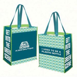 Sac RPET imperméable et écologique réutilisable pour le shopping, avec logo personnalisé, échantillon gratuit, vente en gros directe usine - Product Image 1