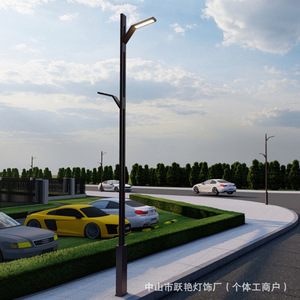 ไฟถนนยูเอ๋ยหยานสำหรับภายนอกอาคาร ไฟ LED กันน้ำสำหรับตกแต่งภูมิทัศน์ ไฟถนนสาธารณะแบบเสาสูง - Product Image 2